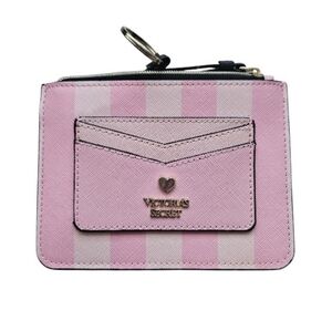 Victoria's Secret Pink Striped Card & Key Holder